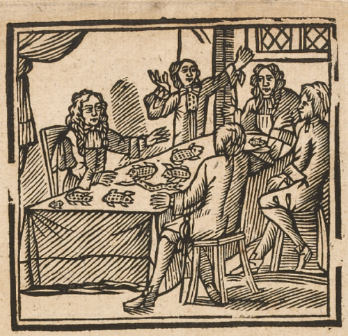 table of seventeenth century people with reptiles and amphibians
